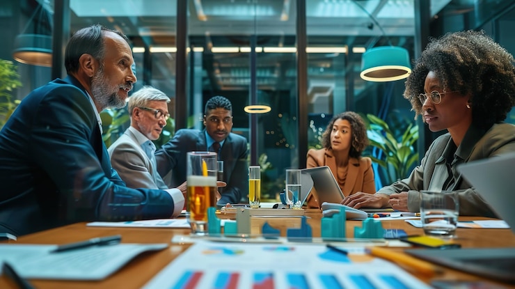 Table de travail avec statuts et plans